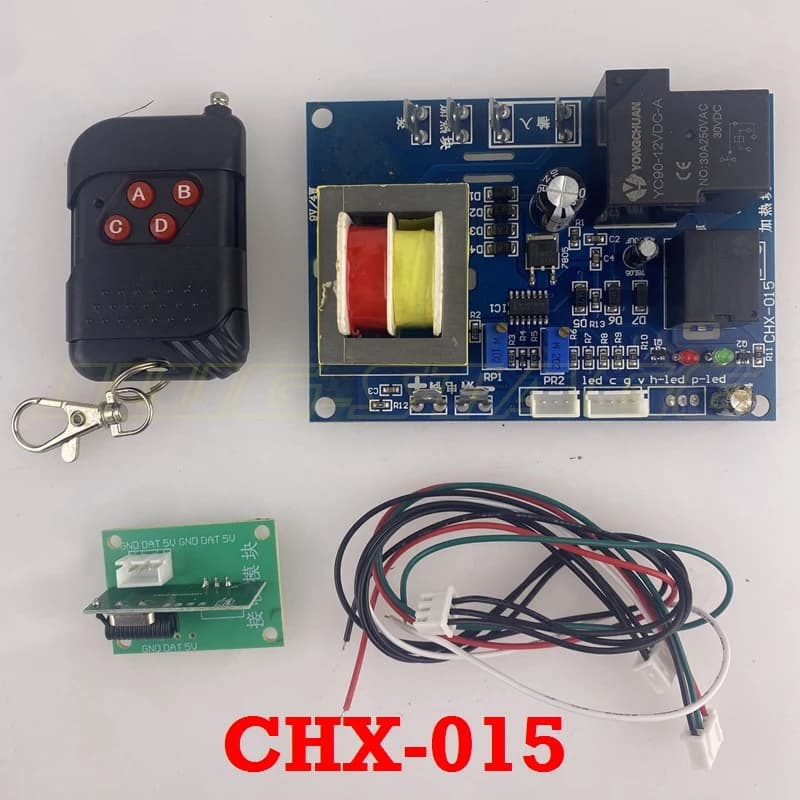 CHX-319A replace CHX-010 1500w 3000w Fog Machine Mainboard Fogger Thermostatic Mother Main Board with Remote&DMX Address Card