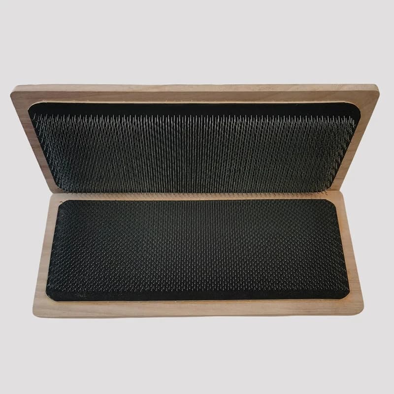 28X12CM Wooden Drawing Mat Hair Holder Hair Hackle For Wig Making use Drawing Card with curved needle