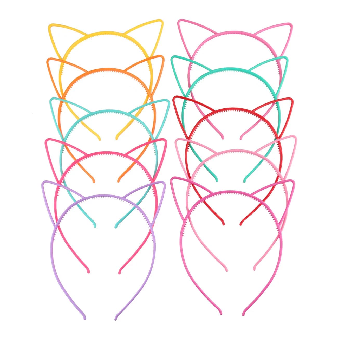 Cat Ears Headbands Plastic Cat Ears Headbands for Girls Kids， Hairbands Party Costume Daily Decorations