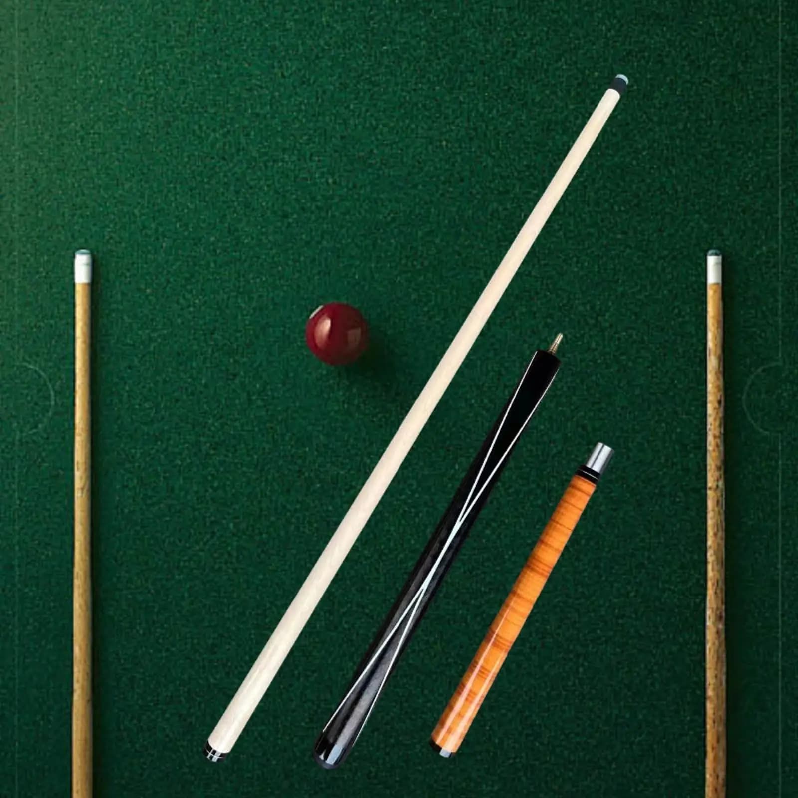 Break Jump Cue Punch Cue Segmented Economic Portable Wooden Billiard Cue for Bar Pool Game Practice Cue Billiard Players Adult