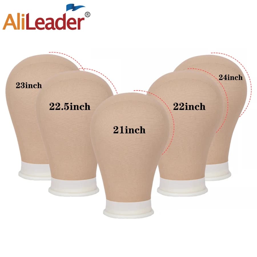 21"22"22.5"23"24Inch Canvas Head For Wigs Mannequin Head With Hole For Making Wigs Hairstyle Doll Head Model Head Wig Display