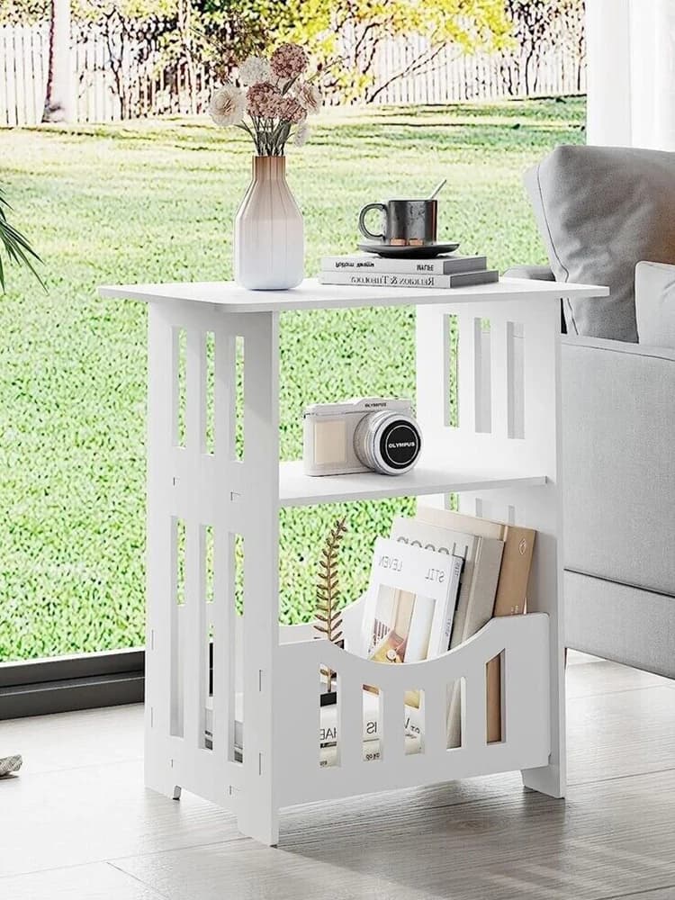 Small Bedside Table Living Room Sofa Side Table Cabinet Side End Coffee Tea Table Nightstand Storage Shelf For Bedroom Bedside