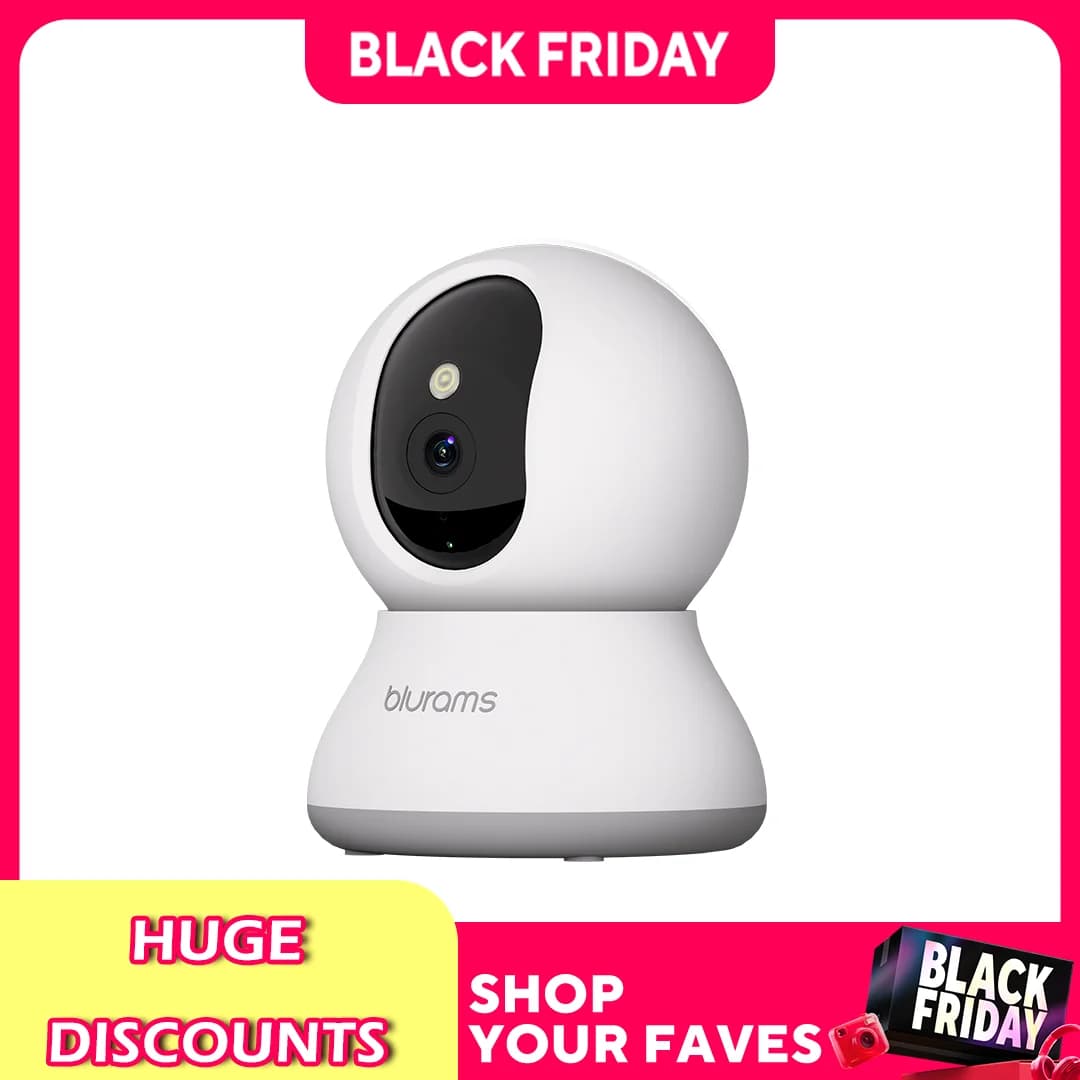 Blurams Indoor Security Camera 2K, Home Security Camera for Dog/Elder, Security Camera with One-Touch Call Update A31S-2pc