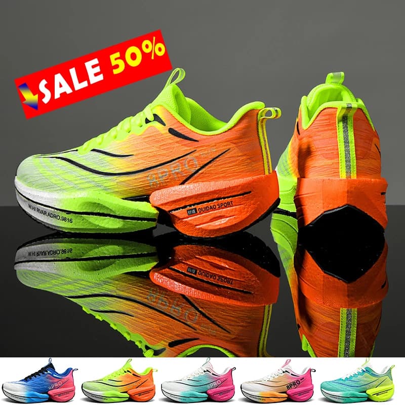 2025 New Marathon Air Cushion Men Sports Running Shoes Breathable Lightweight Women's Comfortable Athletic Nonskid Sneakers