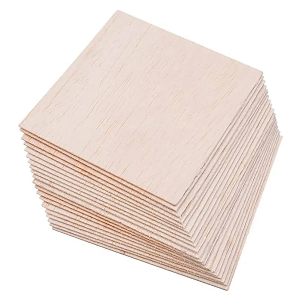 5 pcs Balsa Wood Sheets ply 80/90/100mm long 100mm wide 0.75/1/1.5/2/2.5/3/4/5/6/7/8/9/10mm thick for Craft DIY Project
