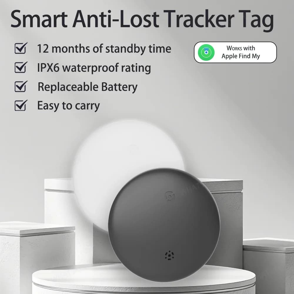 4pcs Intelligent Tracking and Positioning Tag Anti-Lost Theft Proof Equipped with Magnetic Leather Cover For IPhone IOS Find My