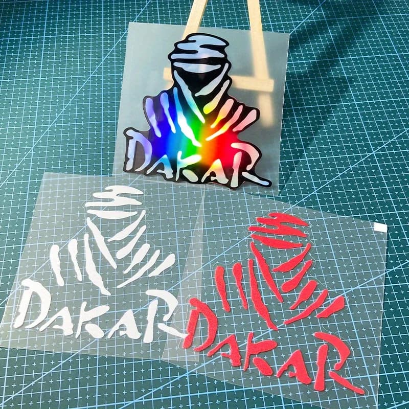 1PC Dakar Desert Rally Motocross Stickers Racing Style Waterproof for Motorcycle Front Fairing Fuel Tank Scooter Vinyl Decals