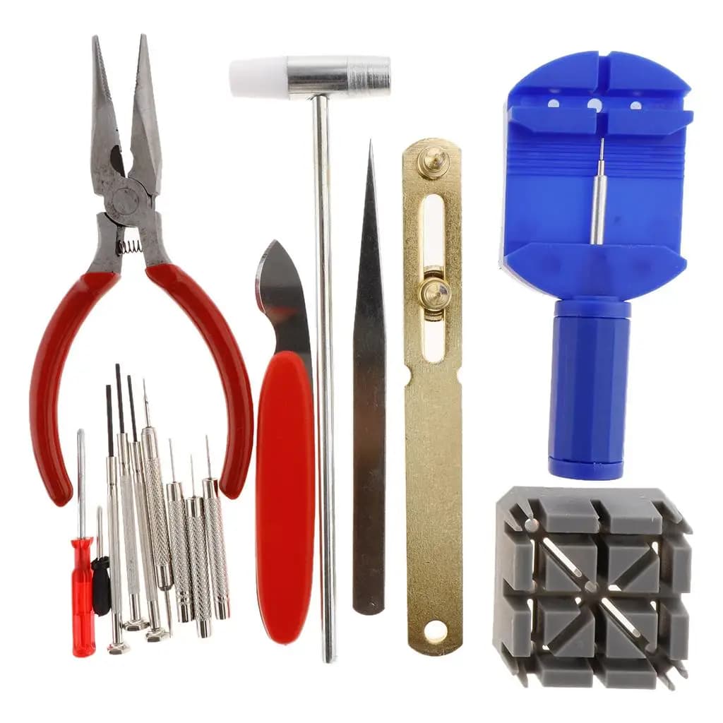 16pcs Professional Watchmaker Watch Repair Tools Kits Pin Punches Accessories Set