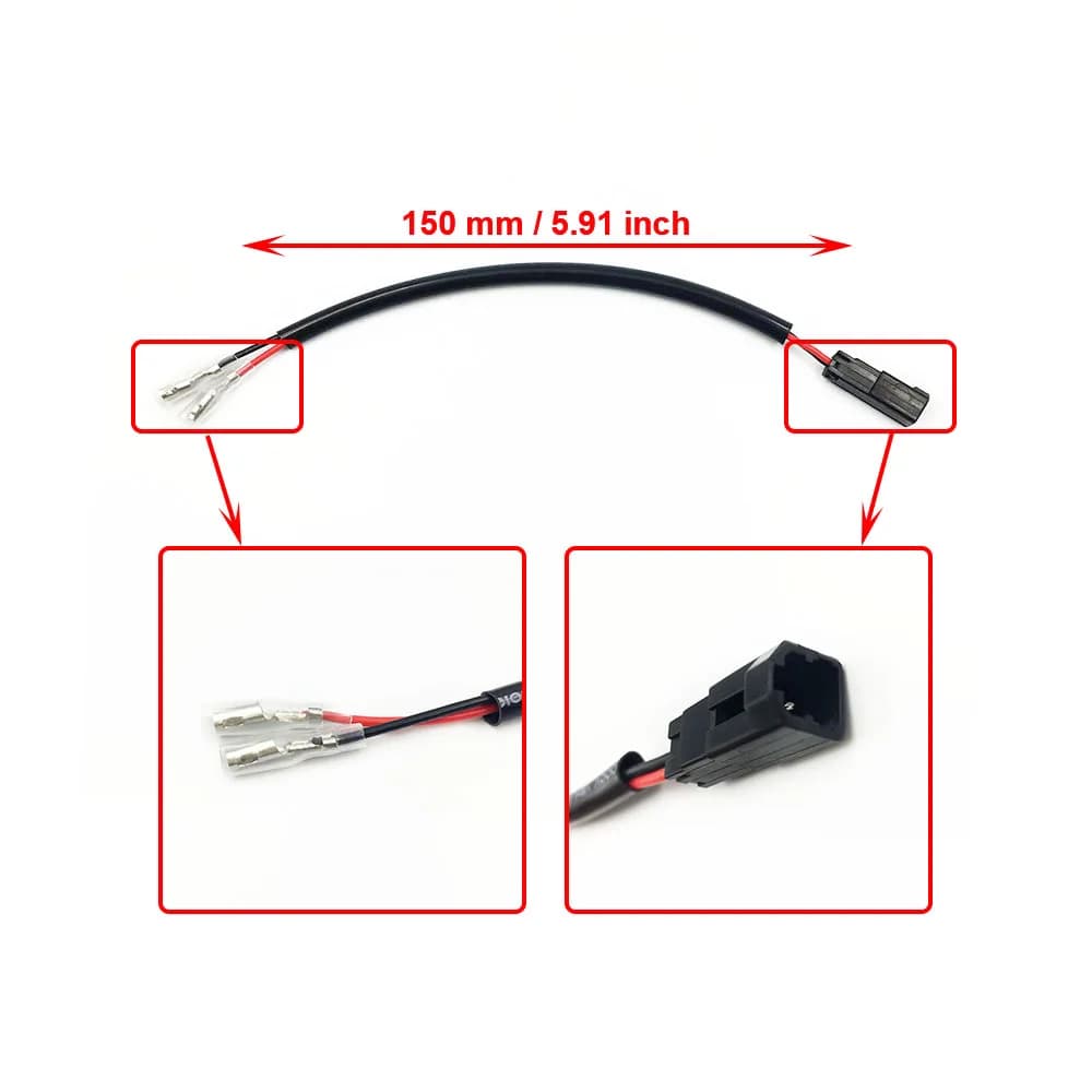 Turn Signal Wire Adapter Indicator Connectors Cable Plug For DUCATI Monster 696 796 821 1100/S 1200/R Multistrada 950 V2 1260 S