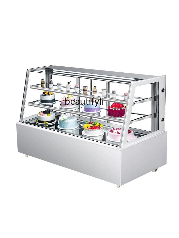Cake Display Air-Cooled Commercial Mousse Dessert Pastry Bread Fruit Refrigerated Fresh Cabinet
