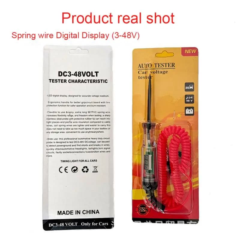 3V-70V Car Truck Voltage Circuit Tester Auto Car Diagnostic Probe Test Pen Light Bulb Electric Measuring Pen Repair Tools