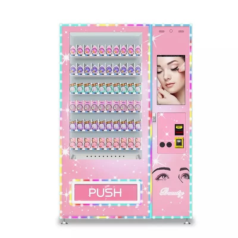Attractive Locker Hair Cosmetics Vending Machine for False Lashes Beauty Makeup Skincare Eyelashes Vendor Machine Dispenser