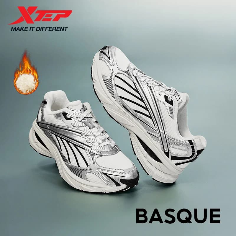 Xtep Little Basque Athletic Shoes Unisex 2024 Summer Vintage Sports Shoes Comfortable Non-Slip Durability Sneakers 876319320003