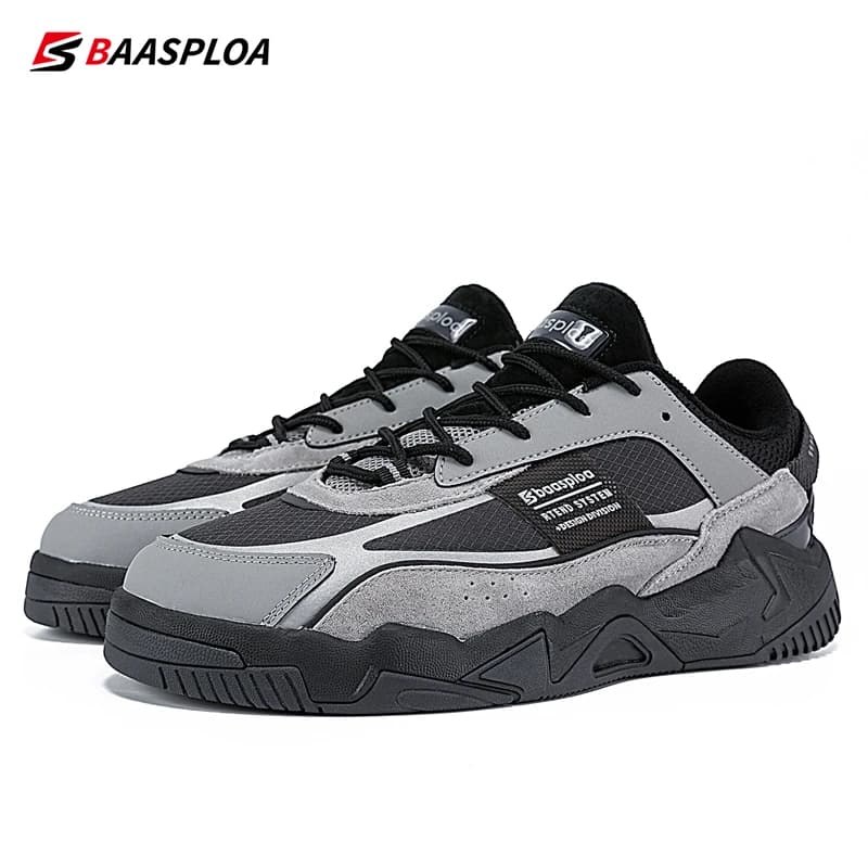Baasploa 2023 New Men's Shoes All Casual Shoes Walking Sneakers Waterproof Shoes Comfortable Non-Slip Walking Shoes