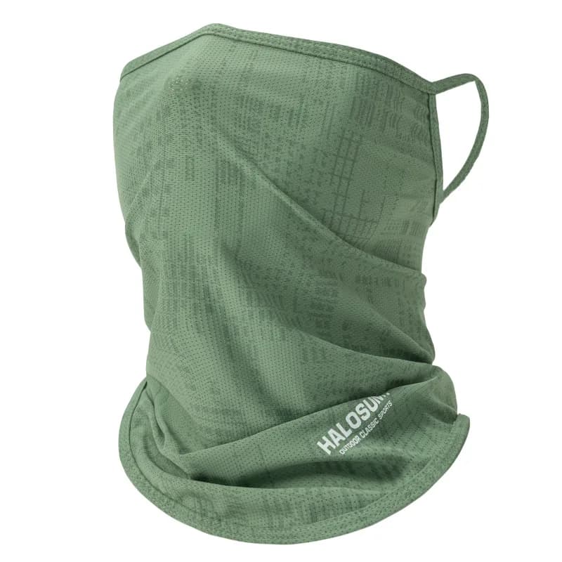 Thin Breathable Quick-dry Outdoor Face Mask Sun Protection Summer Ice Silk Scarf Letter Pullover Neck Warmer