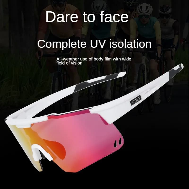 Outdoor sports bicycle sunglasses New cycling glasses Colorful European and American color-changing windproof sand goggles