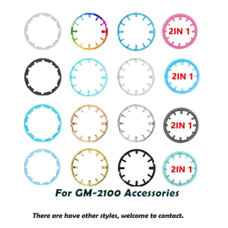 Mod Kit DIY Watch Scale Ring Index For GM-2100 2IN1 Hour Marker Dial Ring for GM2100 Watch Parts Hour Refit Watch Accessories
