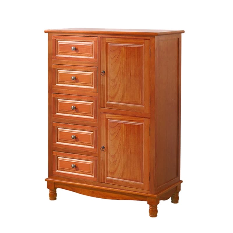 chest of drawers Solid wood dining side cabinet Living room against the wall Small cabinet Bedroom storage Storage locker Househ