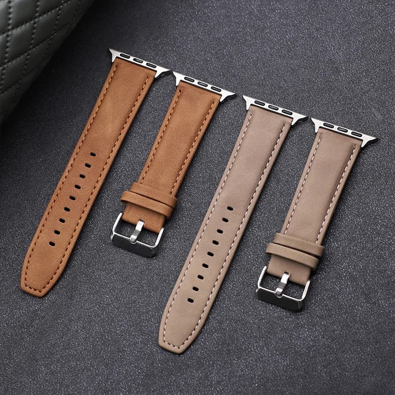 Leather Silicone Band for Apple Watch Strap Ultra 49mm 44mm 40mm 46mm 42mm 41mm 45mm Bracelet  IWatch Series 10 9 8 7 3 456 Se 2