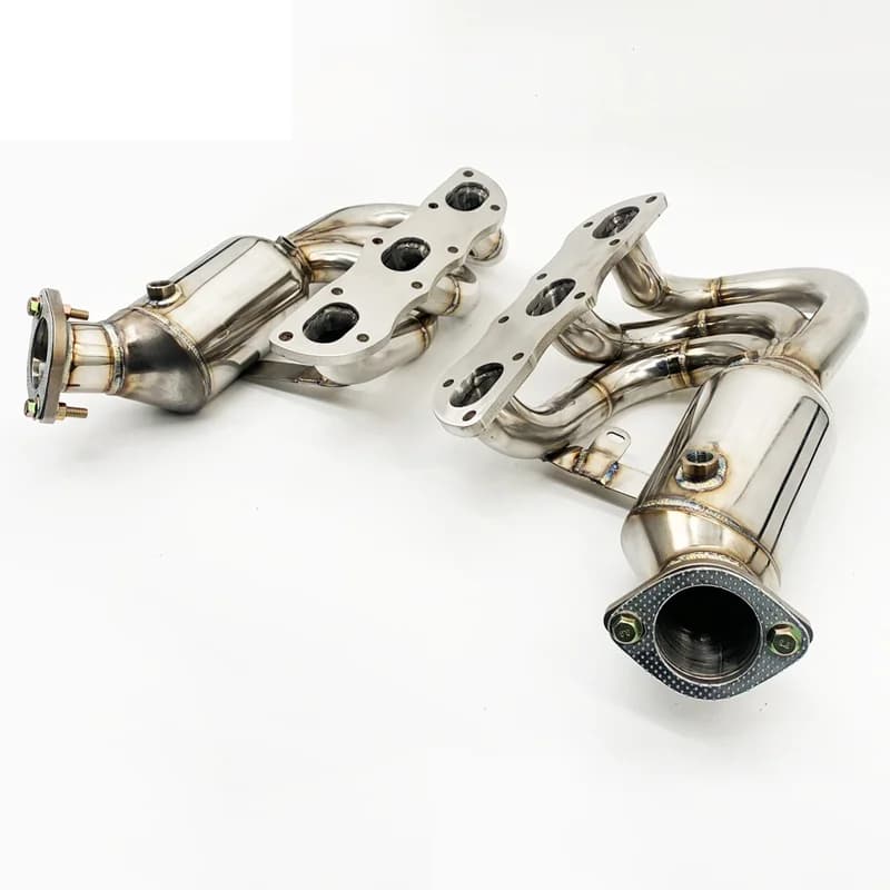 Head Section High flow pipes exhaust branch downpipe Pipe with catalyst For Porsche Cayman 981 2.7/3.4