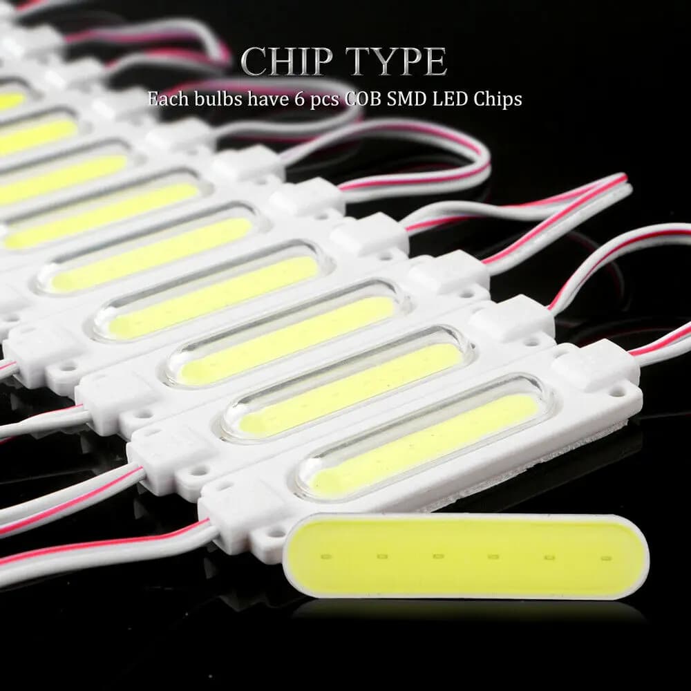 10pcs/lot  injection with lens COB LED module waterproof LED back light backlight for sign channel letter DC12V 2W IP68