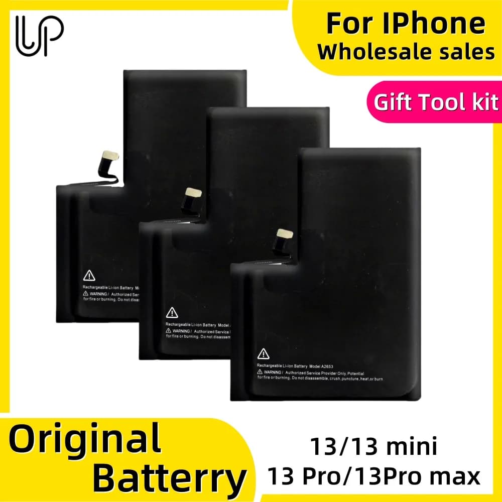 Mobile Battery Original Replacement Bateria For iPhone 13 1821 mAh 13 mini 2406 mAh 13 Promax Free Tools Mobile Phone Battery