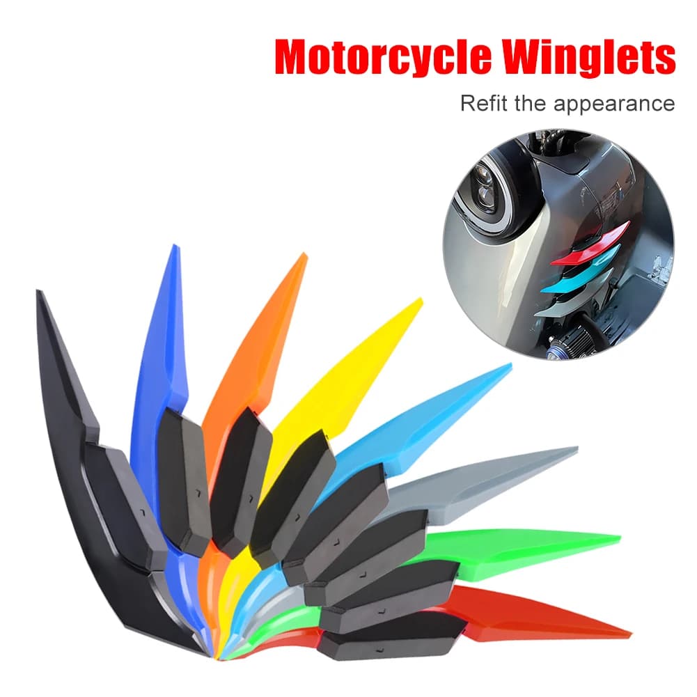 Universal Motorcycle Winglet Spoiler Dynamic Decoration Sticker For Triumph Street Triple 765 Rs Zx6r 2005 2006