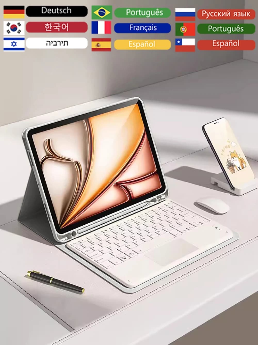 Keyboard Wireless Mouse Magic For iPad Pro 13 11 Case M4 M2 2025 M3 Air 13 11 5 4 10.2 9 8 7 Generation Case Bluetooth Keyboard