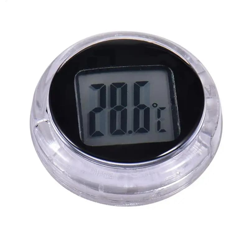 Mini Temperature Gauge Waterproof Mini Digital Thermometer Gauge Adhesive Pocket Thermometers for Motorbikes Dashboards