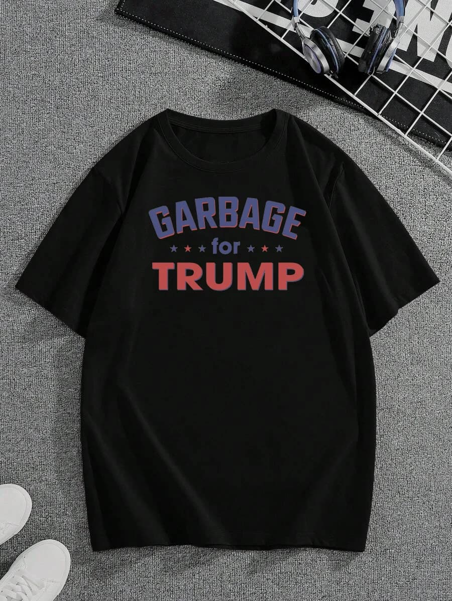 Trump‘s slogan graphic short-sleeves cotton T-shirt