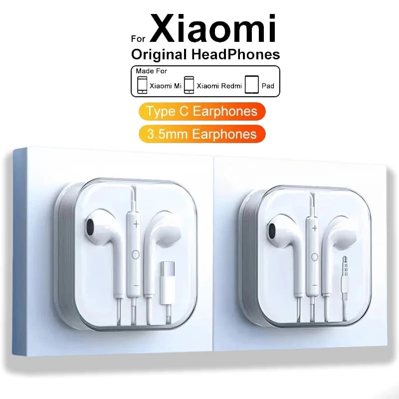 Type C Wired Headphones For Xiaomi 14 13 12 11 Pro Ultra Lite 3.5MM Earphone For Redmi POCO Huawei Samsung Earbuds Accessories