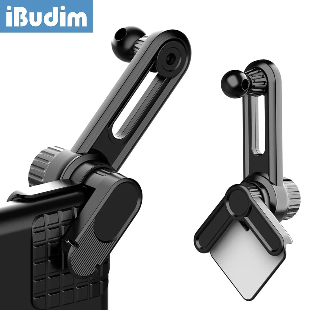 iBudim Car Display Screen Extension Rod Mobile Phone Holder Base Universal 17mm Ball Head Car Phone Mount Sticker Base for Tesla