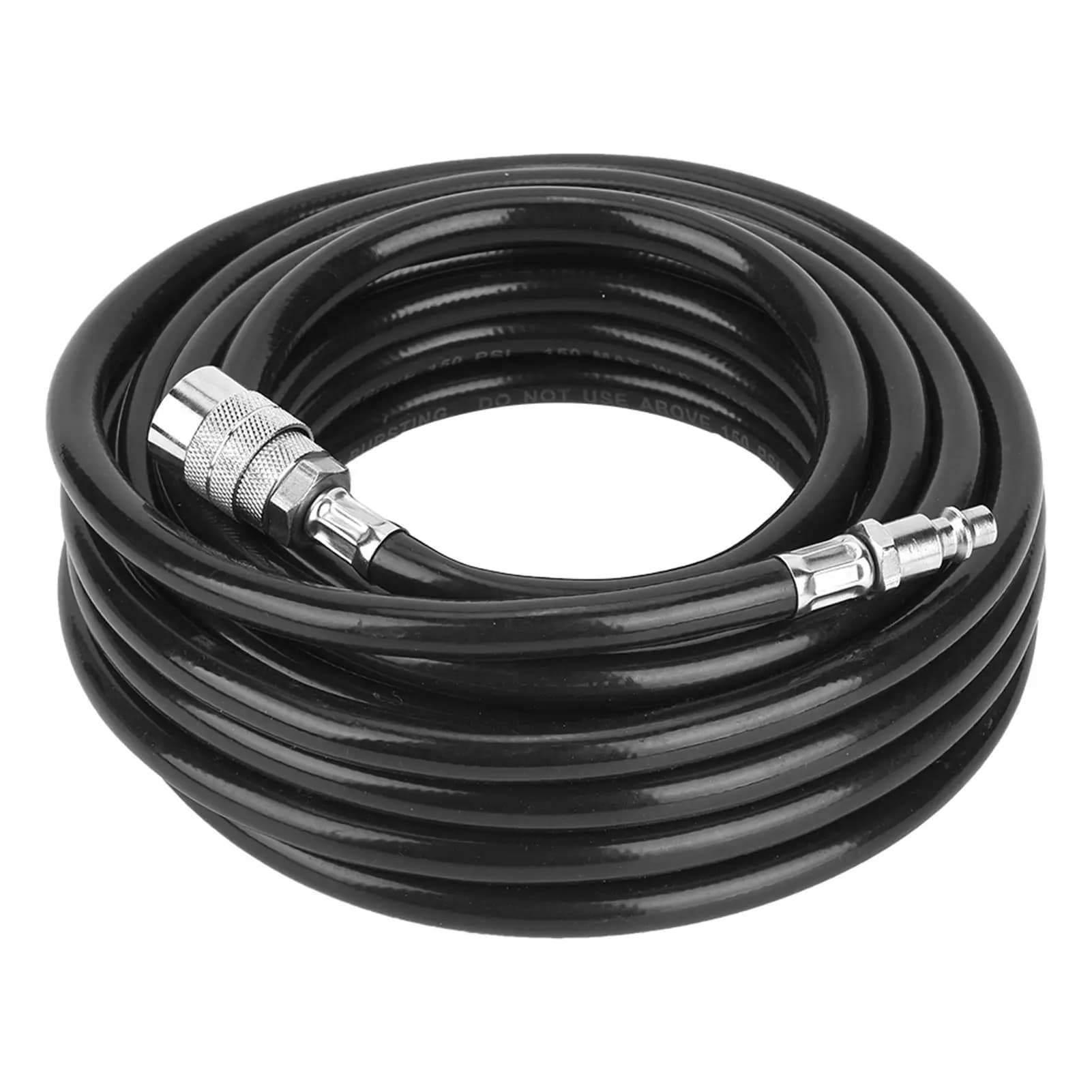 7.5m PVC Pneumatic Hose Kit with Quick Connect Fittings - Air Connector Accessory Set
