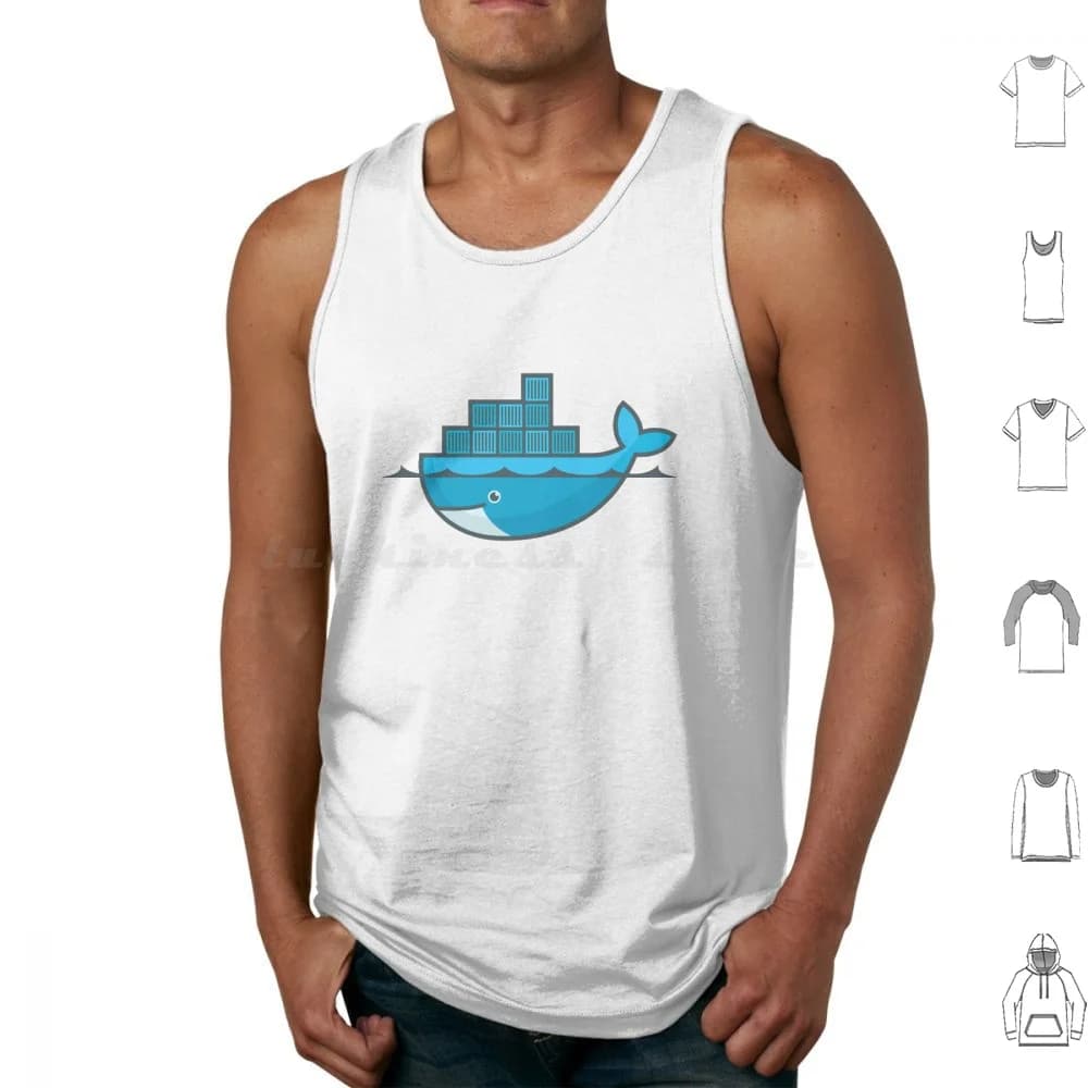 Docker Tank Tops Vest Sleeveless Docker Software Containerization Platform Android Os Windows Virtualization Vmware Vsphere