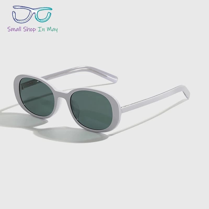 2024 New acetate Oval Fashion Trend Women's personality UV400 classic men's outdoor driving sunglasses AUR0RA