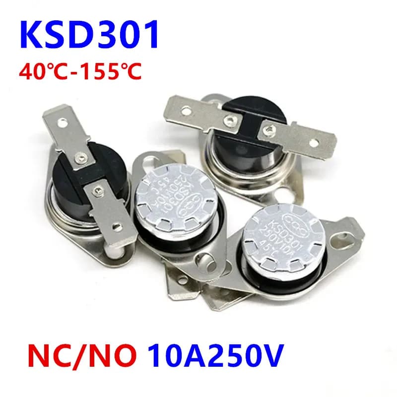 Bimetal thermostat KSD301 0C~350C Temperature Switch Thermal Control 85C 95C 105C 125C 135C 145C 180C 250C 300C 350C Degree