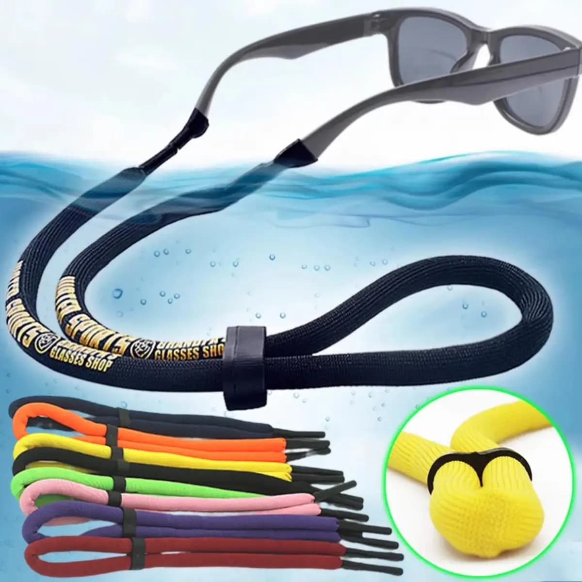 1pc Glasses Strap Sunglass Strap Eye Glasses String Strap Adjustable Sports Eyeglasses Lanyard Neck Holders Eyewear Retainer