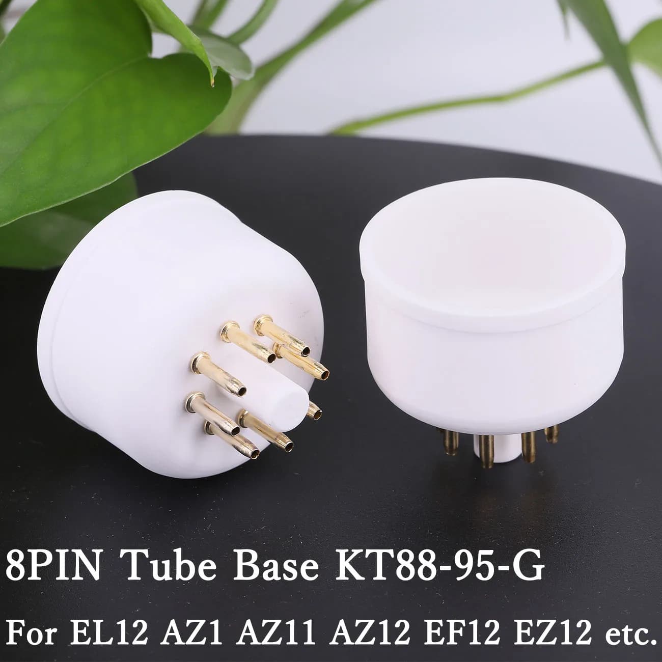 2PCS 8PIN Tube Socket kt88-95-G Ceramic Valve Base For 4699 AZ1 AZ11 AZ12 EF12 EL12 Tube Amplifier Audio HIFI DIY