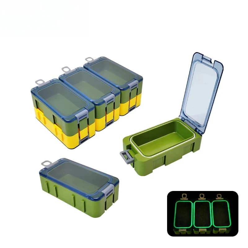 Fishing Glow-in-the-dark Toolbox Mini Splice Storage Box Plastic Accessories Storage Box Hard Bait Container Carp