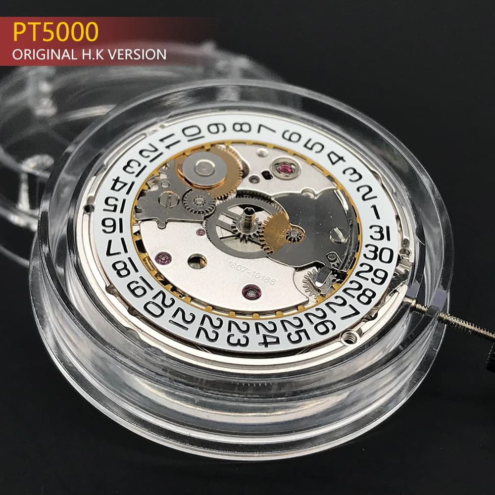 Genuine H.K PT5000 Automatic Mechanical Movement Gold/Silver Version Top Clone 2824-2 High Accuracy 25 Jewels