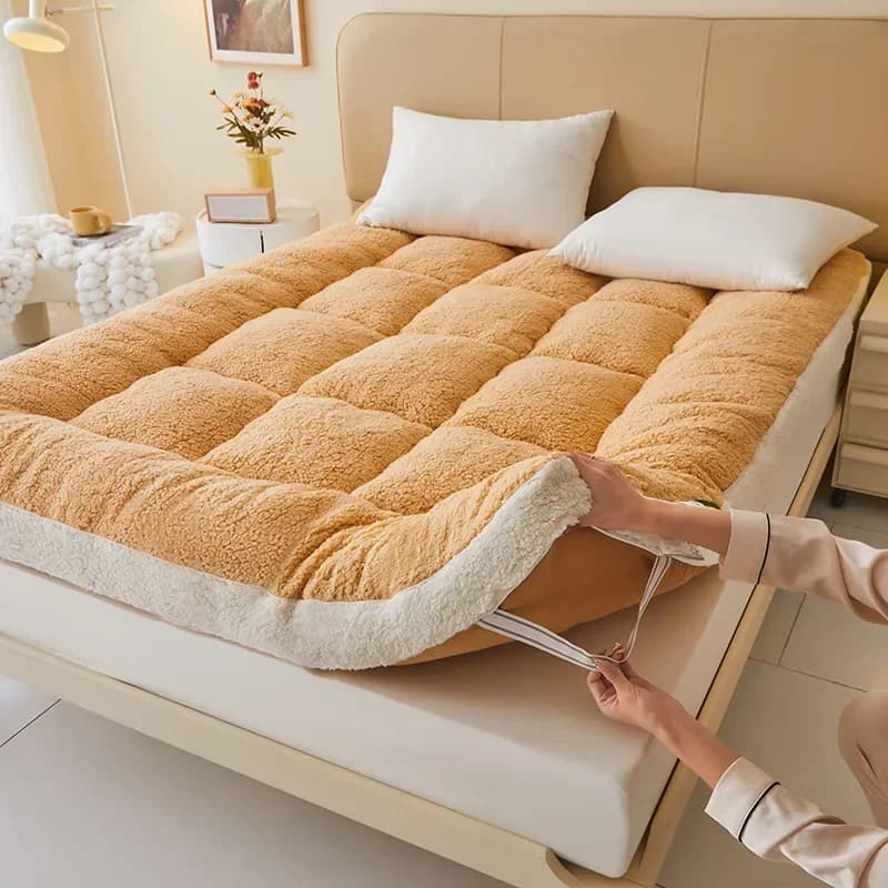 Thicken Lamb Wool Mattress/soft Cushion for Home Use Autumn and Winter Mattress Student Single Dormitory Milk Wool Bed Mattress