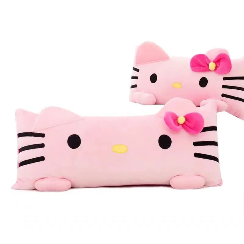 New Hello Kitty Sanrio Anime Cartoon Pillow Creative Kawaii Plush Toy Cute Pillow Double Pillow Ornaments Ornaments Girls Gifts