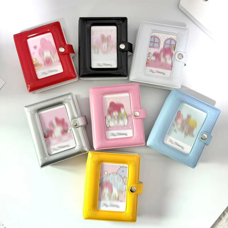 Photocard Holder Book, 3 Inch Mini Photo Card Binder 40 Pockets kpop photocard binder for Star Chasing Photo Collection