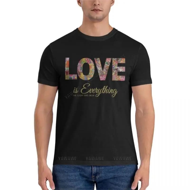 men cotton t-shirt LOVE is Everything ART Classic T-Shirt slim fit t shirts for men t-shirts man summer top tees