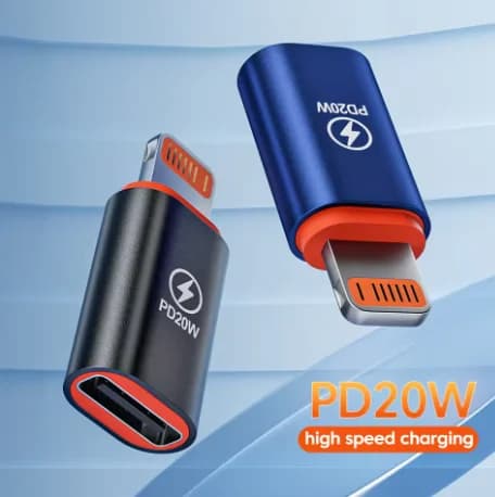 1-4Pcs PD20W USB Type C To Lightning OTG Adapter for iOS Lightning Male to Type C Female Connector Converter for iPhone iPad