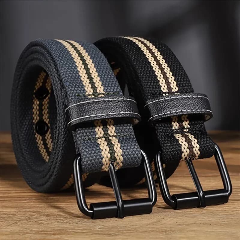 Men's Canvas Belt Casual Retro Women's Belt Outdoor Sports Belt With Jeans Belt Breathable Lightweight Eyelet Belt For Men Women