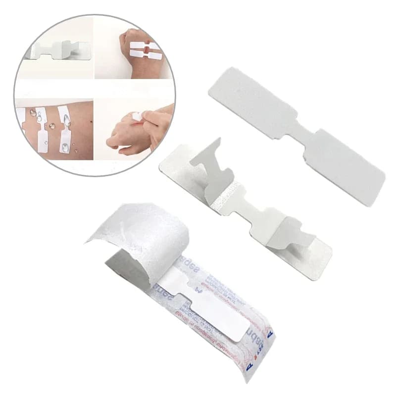 20pcs/set Sutureless Band Aid Skin Muscle Strain Patch Wound Plaster Emergency First Aid Strips Adhesive Bandages Woundplast