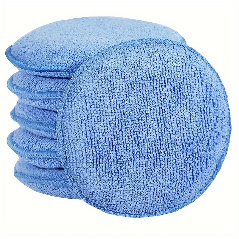 10 Pcs Microfiber Wax Towel Ultra-Soft Polishing Waxing Pocket Cars Wax Foam Sponge Remove Wax Auto Care Polish Foam Sponge