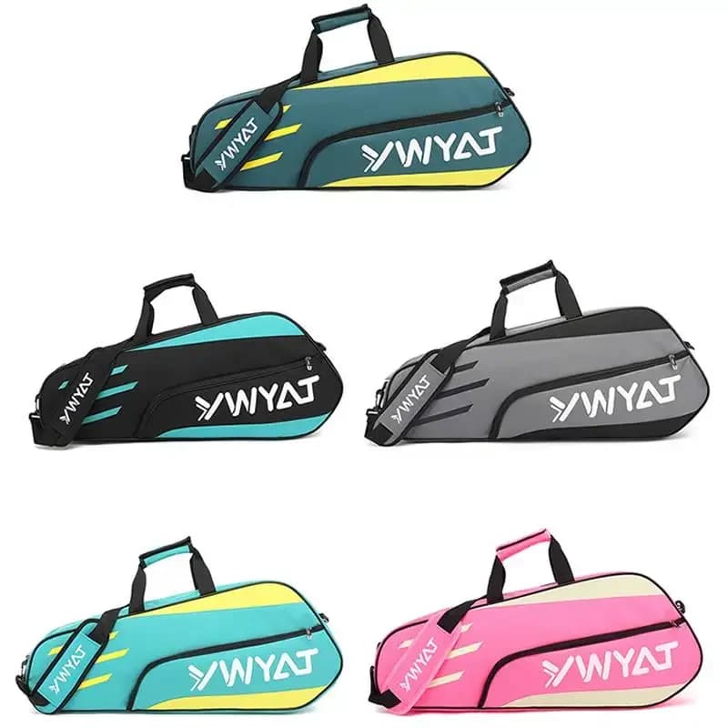 YWYAT Sports Bag Badminton Bag Single Shoulder 3 Rackets Backpack Tennis Badminton Racket Bag Thickened Nylon Beach Tennis Bag