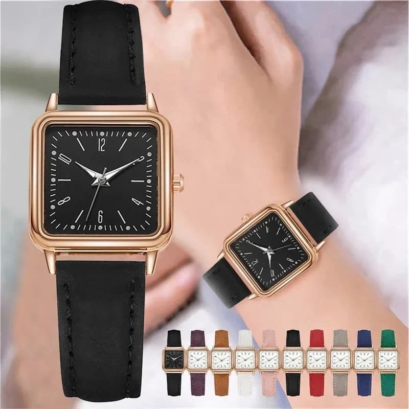 Women Watches Luminous Leather Strap Digital Wristwatches Ladies Quartz Watch Casual Business Clock Gift Dress Reloj Mujer